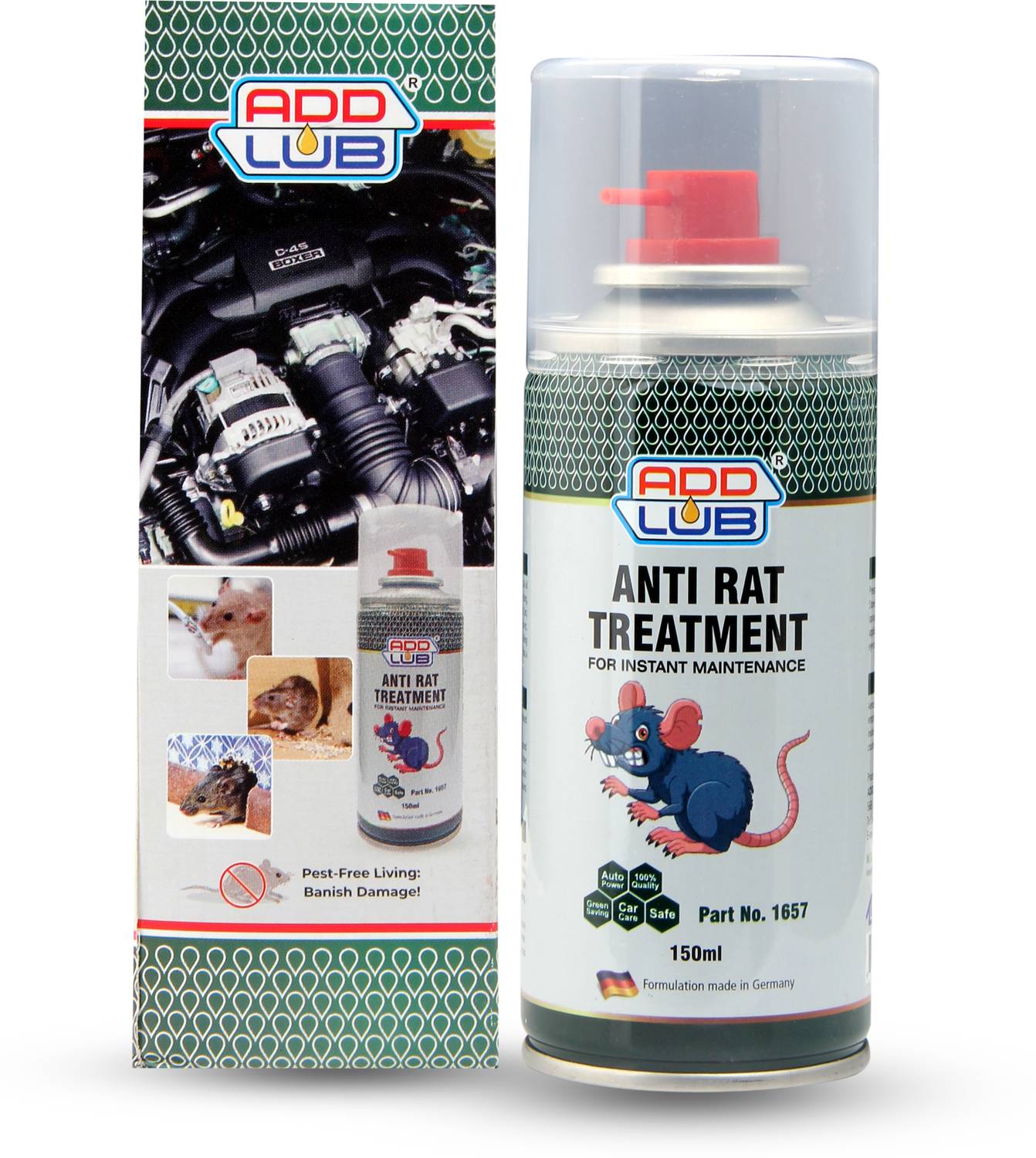 ADDLUB Add Lub Rat Buster Spray | Rat Repellent Spray for Cars | Anti Rat Treatment*