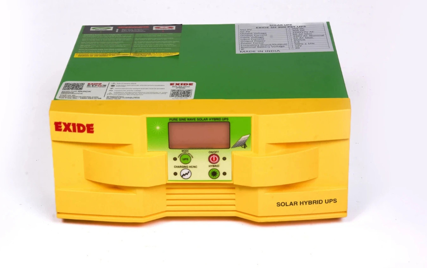 Image of EXIDE Inverter 2200 /24V COMPATIBLE SOLAR HYBRID with 24 Months Warranty Solar Compatible Pure Sine Wave Inverter