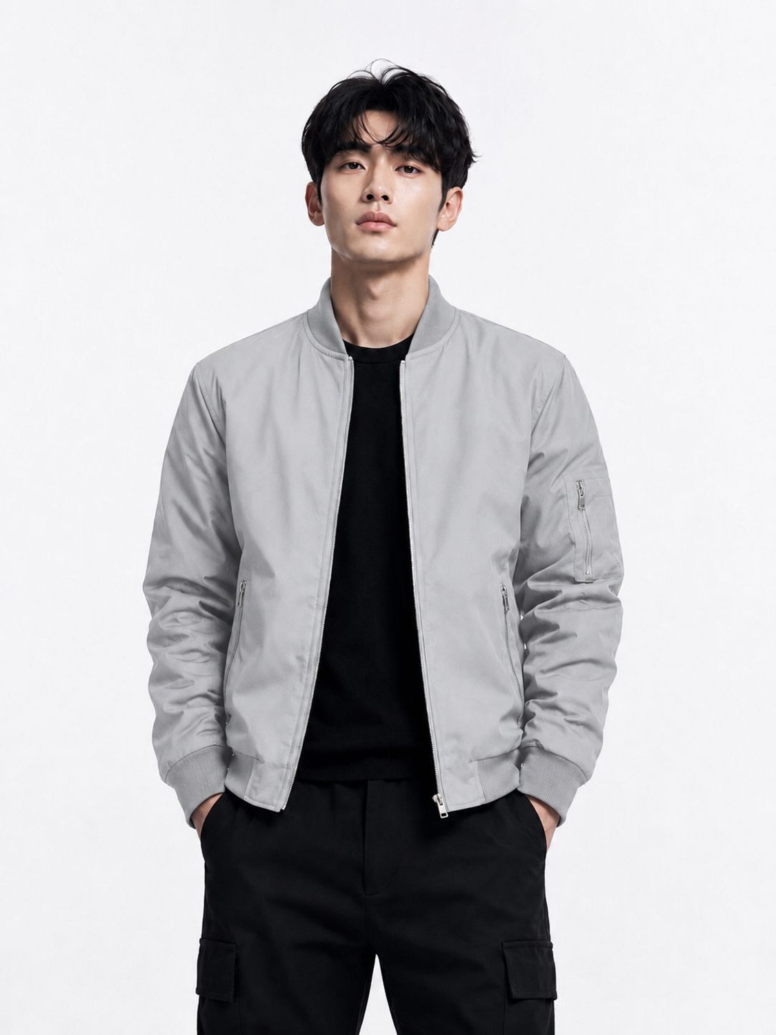 Image of Money man Full Sleeve Colorblock Men Jacket