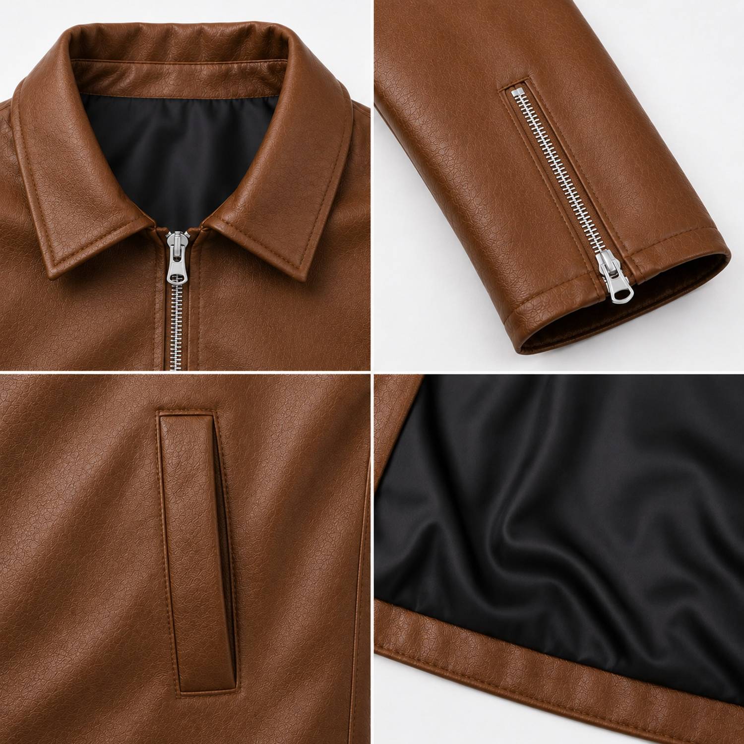 Azy Fabrics Full Sleeve Solid Men Jacket - Image 4