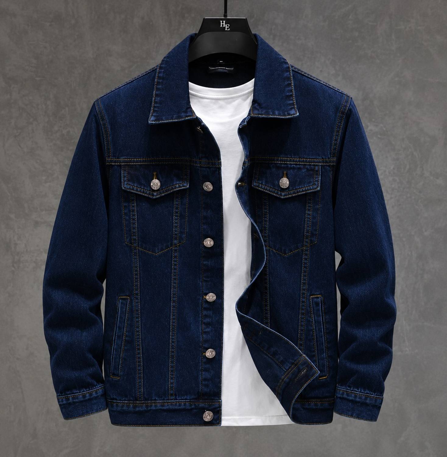 METRONAUT Men Blue Denim Jacket - Image 4