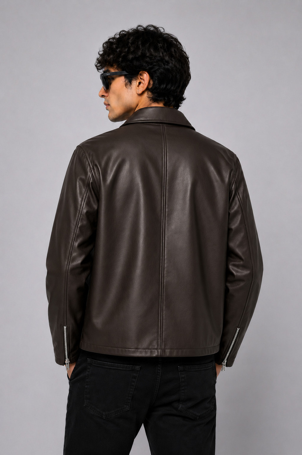 Image of Azy Fabrics Full Sleeve Solid Men Jacket