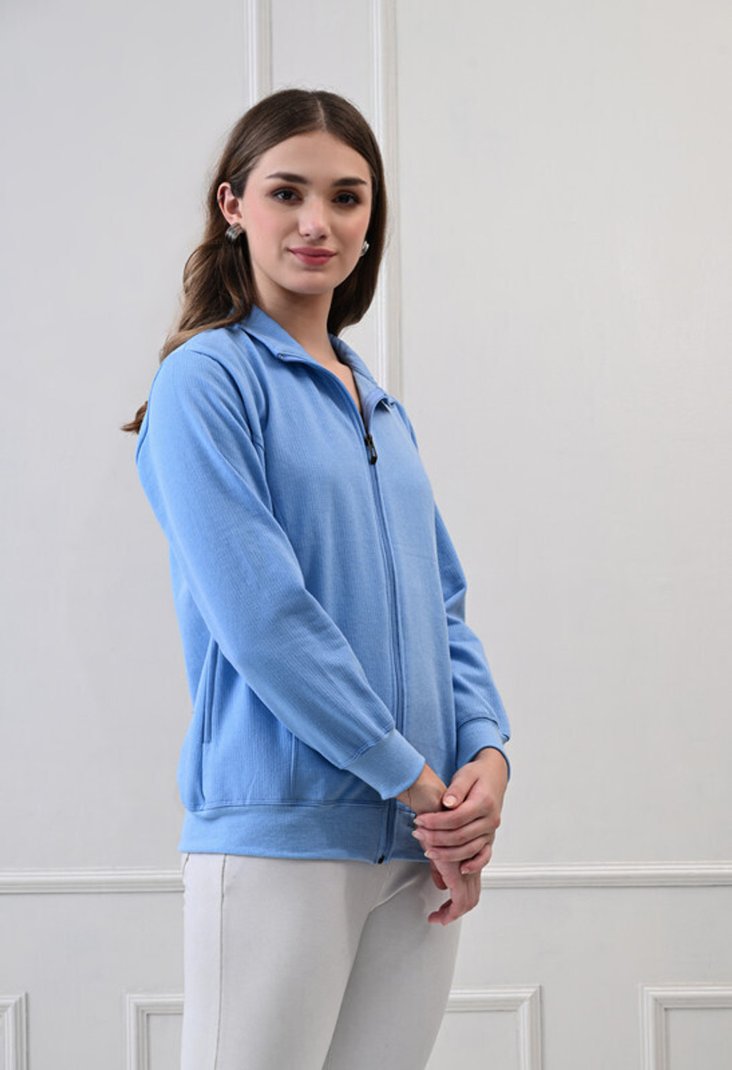 Image of HypeThread Full Sleeve Solid Women Jacket
