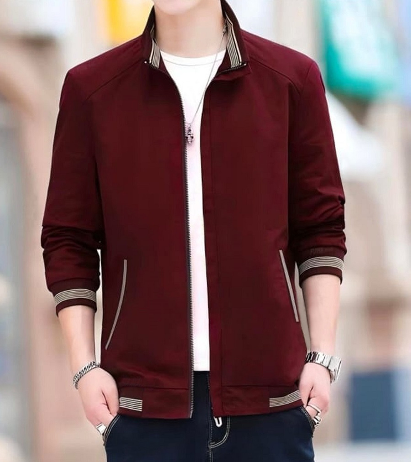 Image of BUGRASI TRADERS Men Casual Jacket