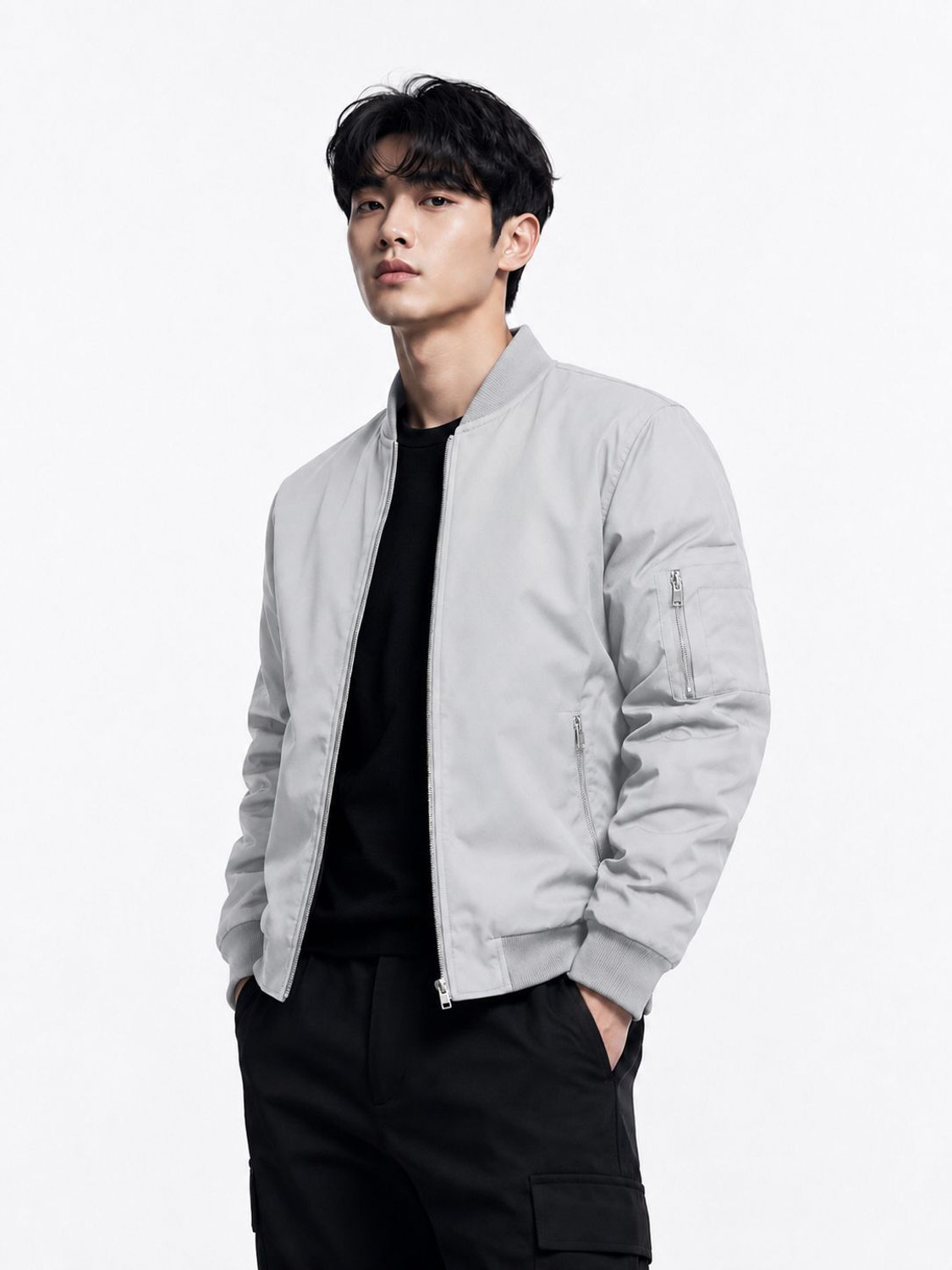 Image of Money man Full Sleeve Colorblock Men Jacket