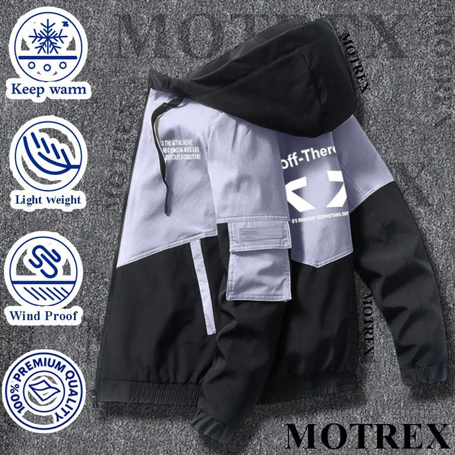 Image of MOTREX Full Sleeve Colorblock Men Jacket