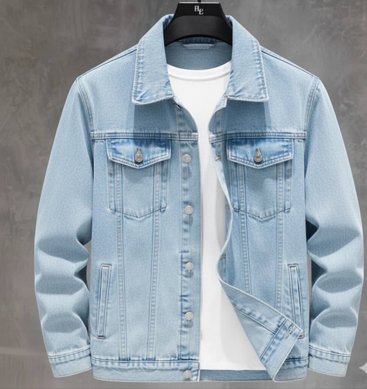 Moda Rapido Men's Solid Full Sleeve Denim Jacket - Image 1