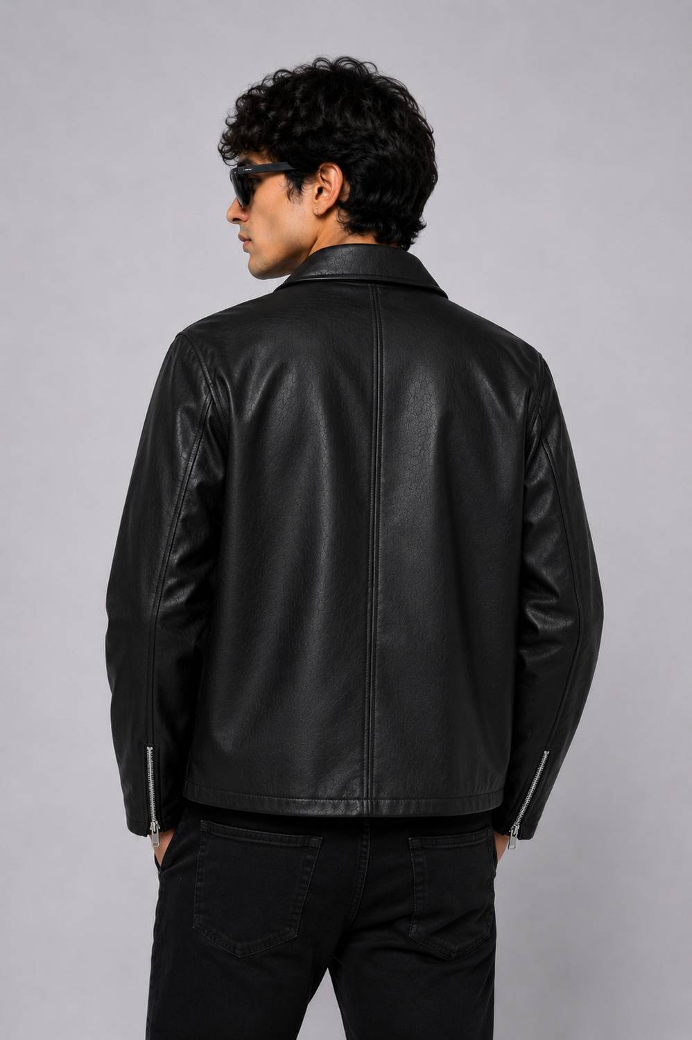 Azy Fabrics Full Sleeve Solid Men Jacket - Image 2