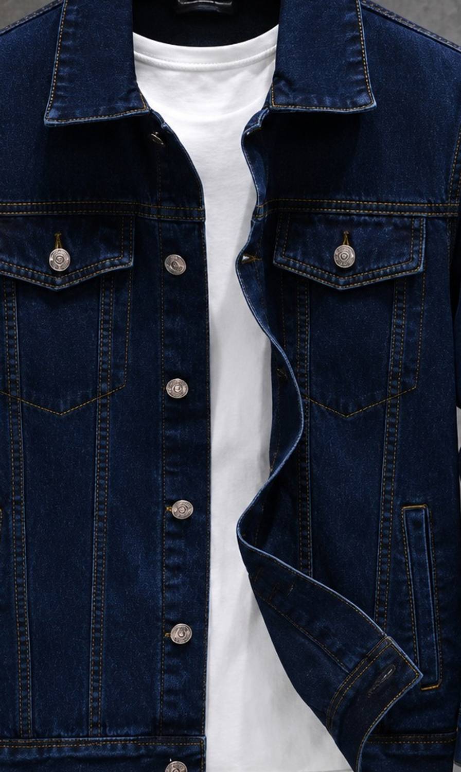 METRONAUT Men Blue Denim Jacket - Image 5