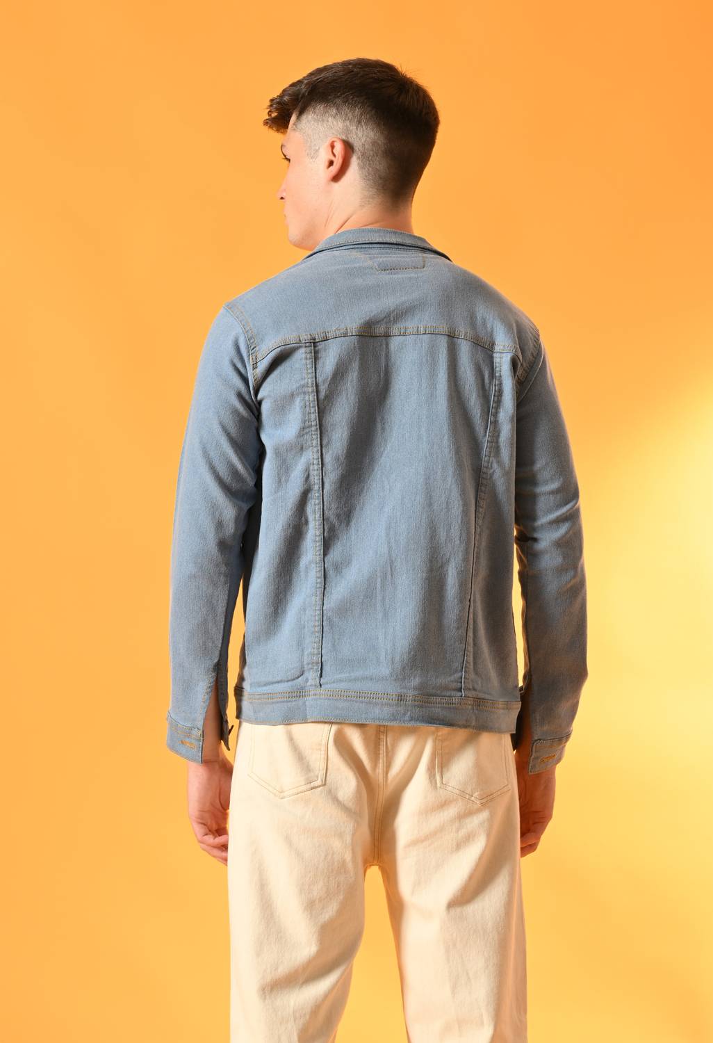 Moda Rapido Men's Solid Full Sleeve Denim Jacket - Image 2
