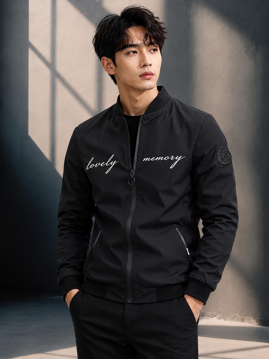 Image of Azy Fabrics Full Sleeve Printed Men Jacket
