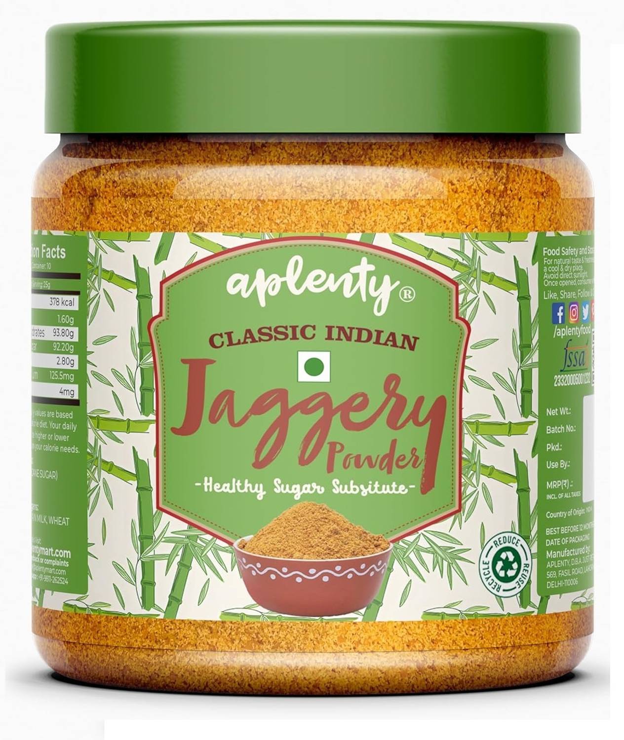 APLENTY Jaggery Powder | Gur/Shakkar Powder | Substitute for Sugar Powder Jaggery