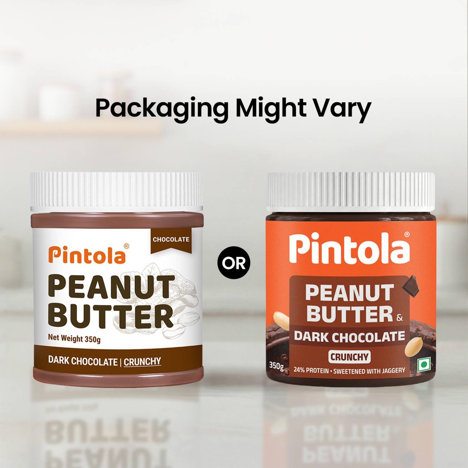 Pintola Dark Chocolate Peanut Butter (Crunchy) 350 g - Image 2