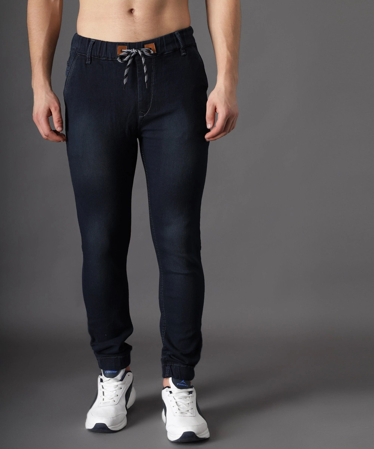 Image of ZAYSH Jogger Fit Men Dark Blue Jeans