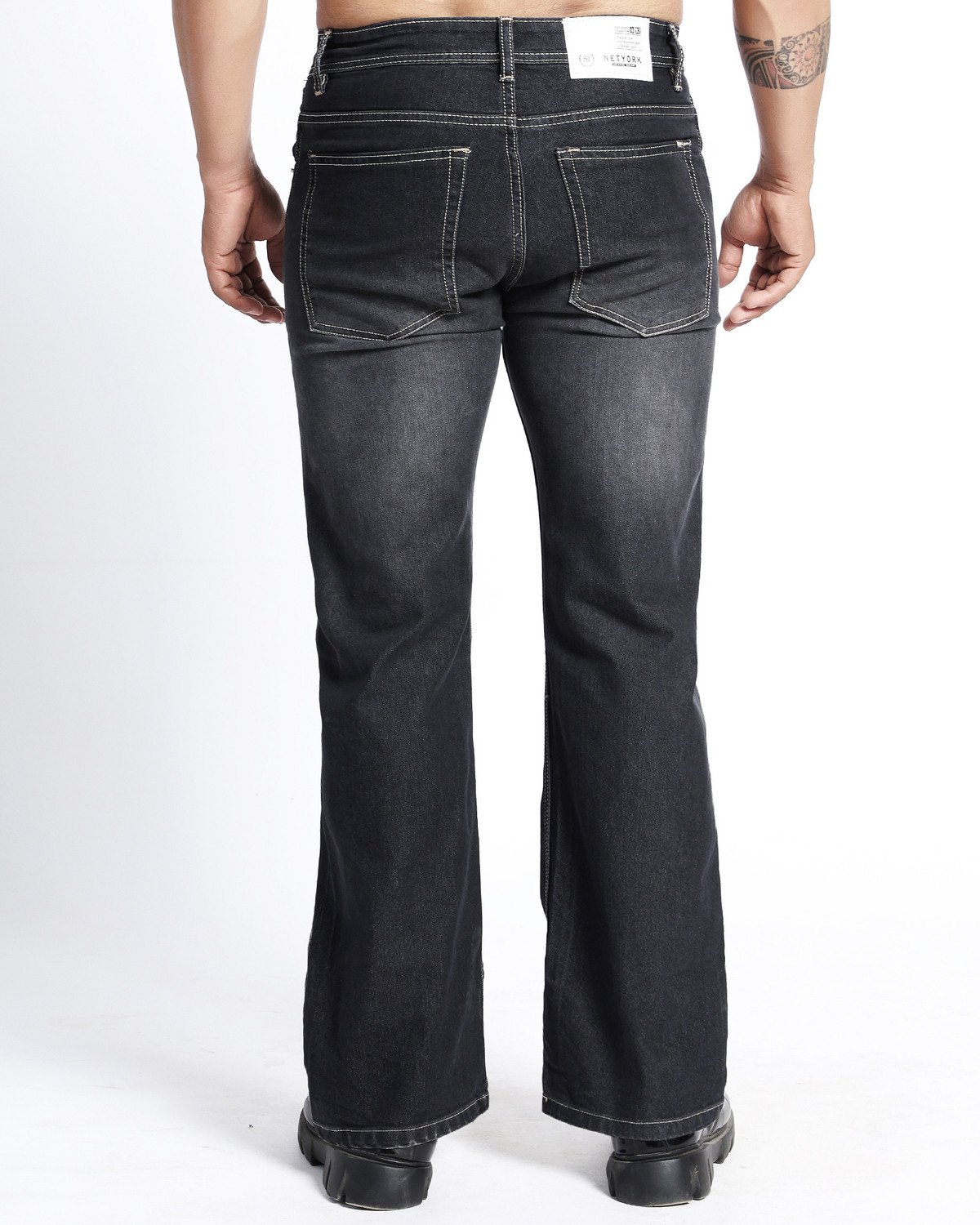 Image of Netyork Boot-Leg Men Dark Grey Jeans