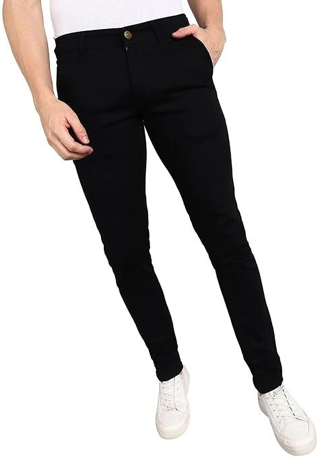 Image of CABRRR Slim Men Black Jeans