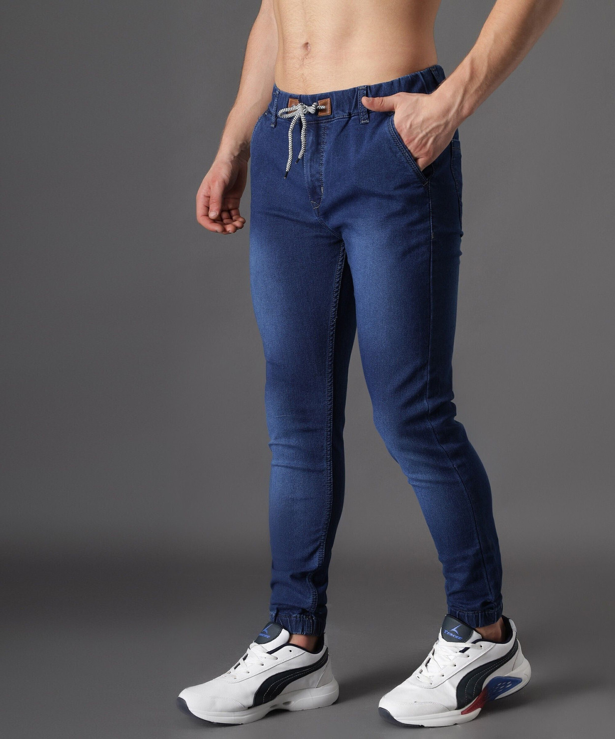 Image of ZAYSH Jogger Fit Men Blue Jeans