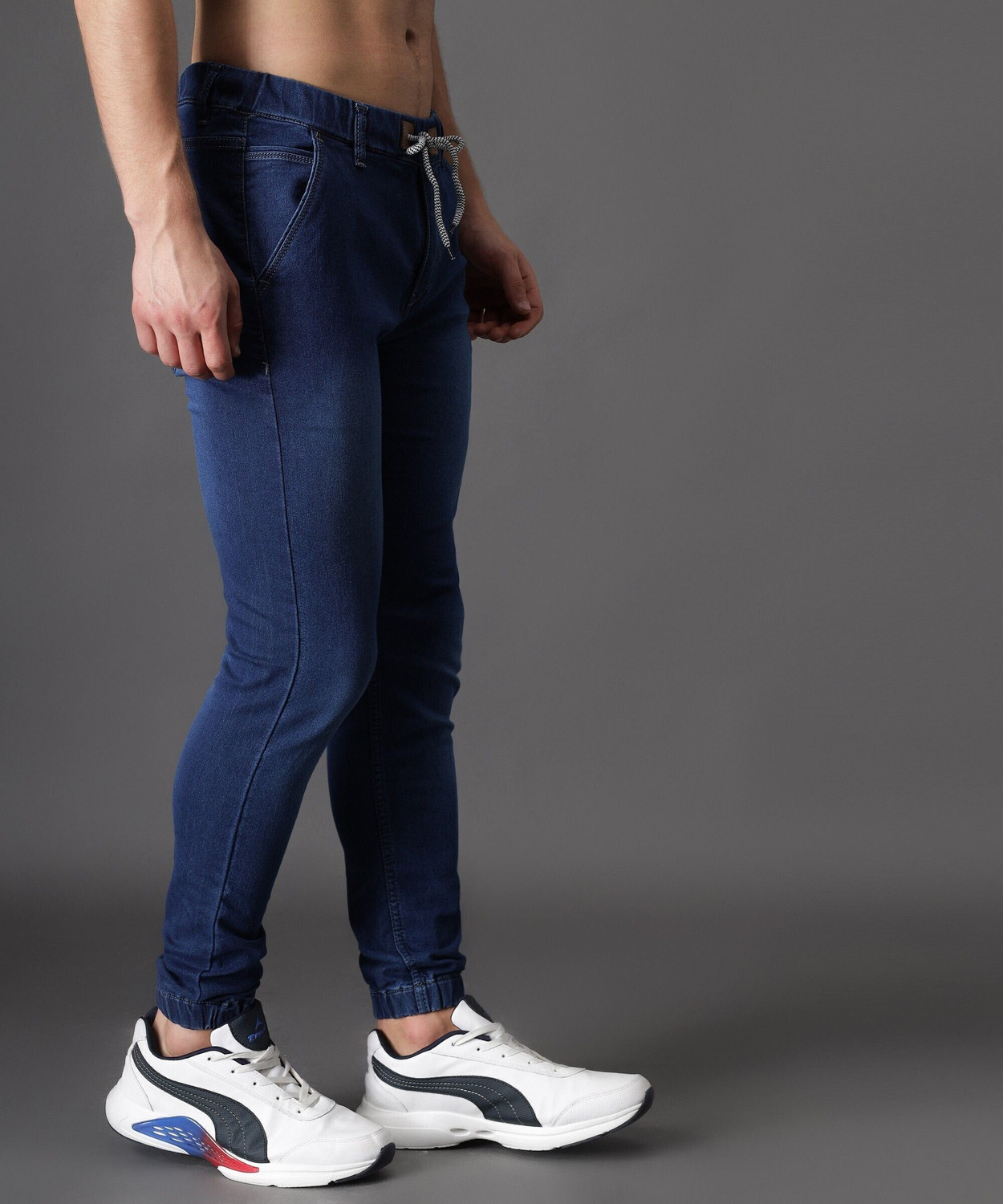 Image of ZAYSH Jogger Fit Men Blue Jeans