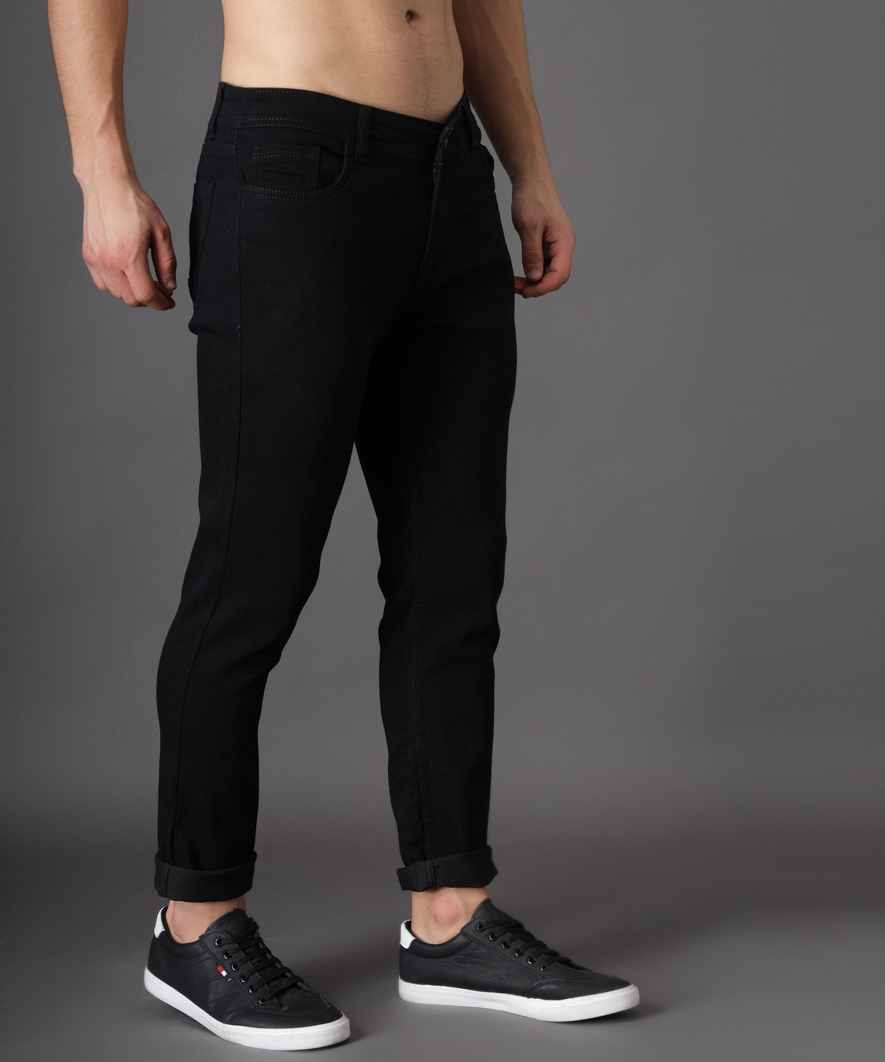 Image of ZAYSH Regular Men Black Jeans
