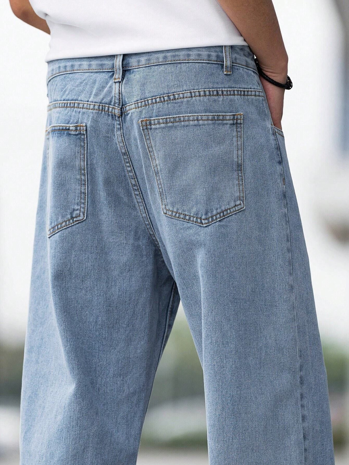 Image of PROBLU Loose Fit Men Light Blue Jeans