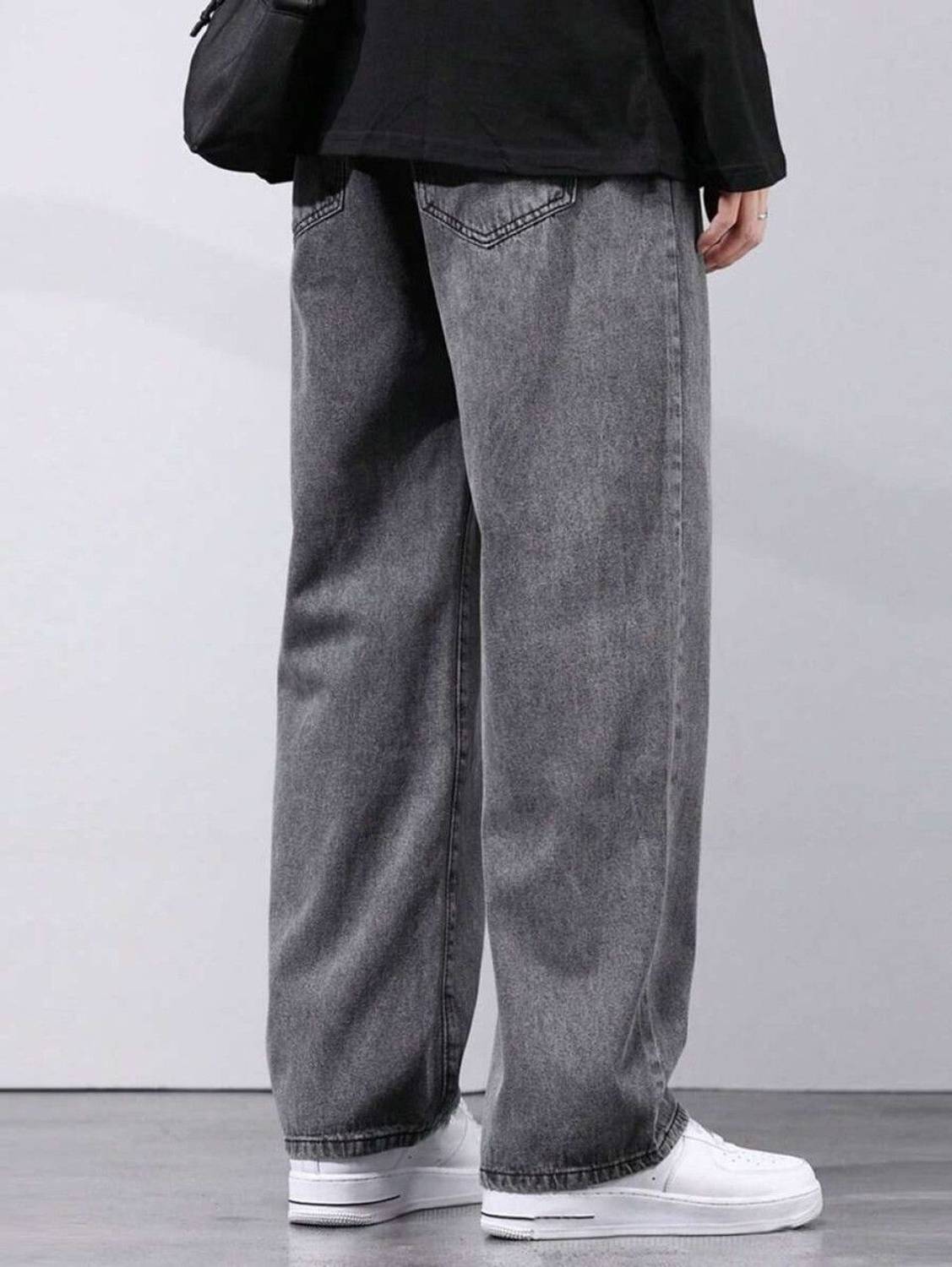 James Webb Loose Fit Men Grey Jeans - Image 2