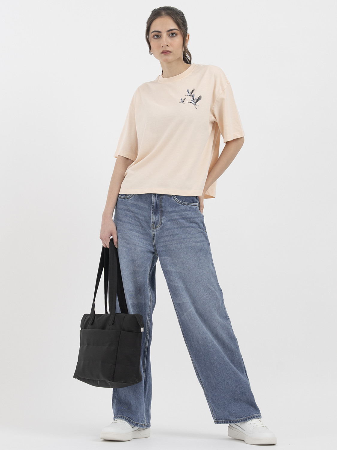 Image of RED TAPE Loose Fit Women Blue Jeans