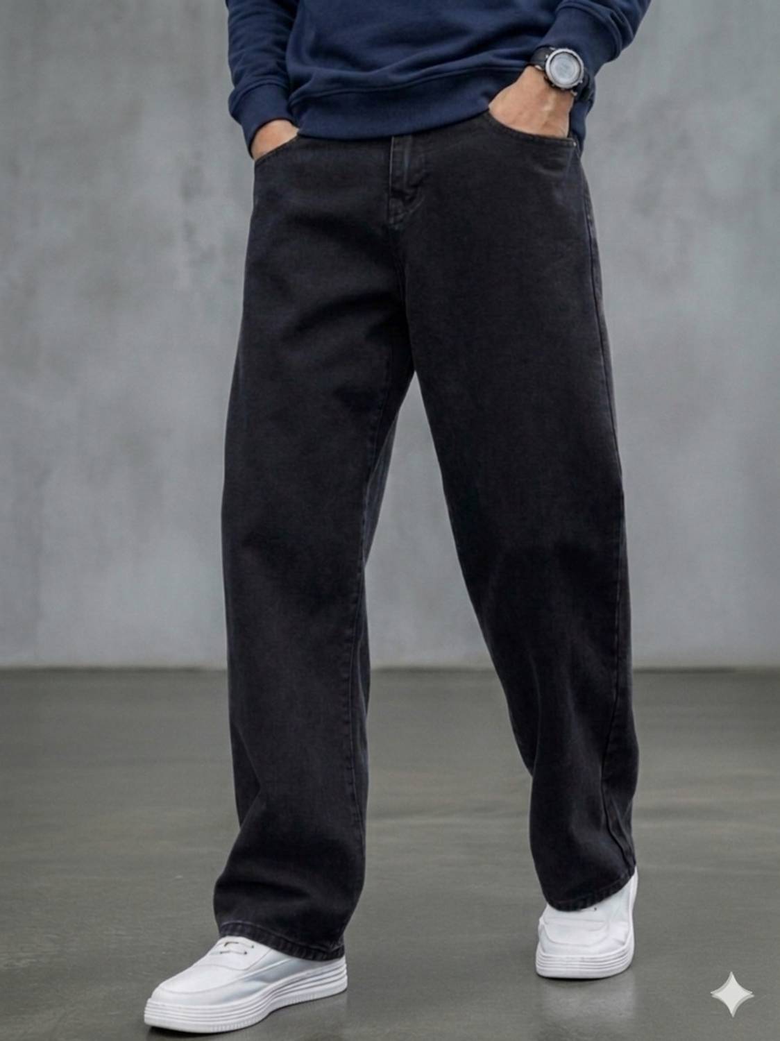 INDIGOX Straight Fit Men Grey Jeans