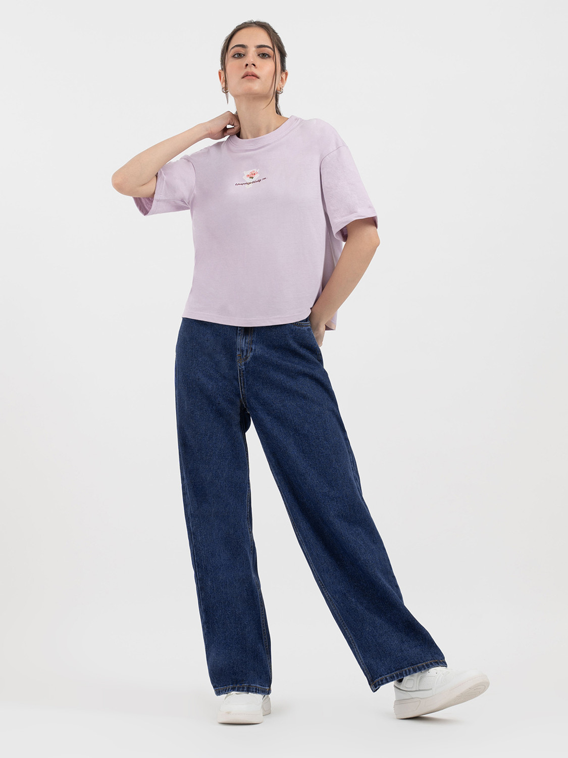 Image of RED TAPE Loose Fit Women Blue Jeans