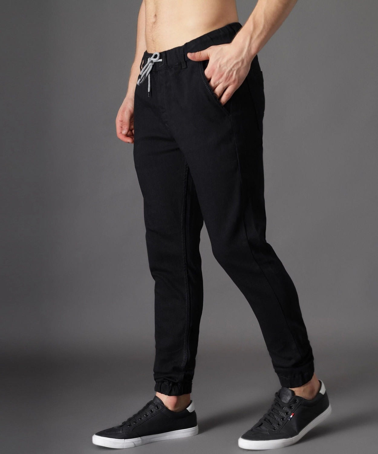 Image of ZAYSH Jogger Fit Men Black Jeans