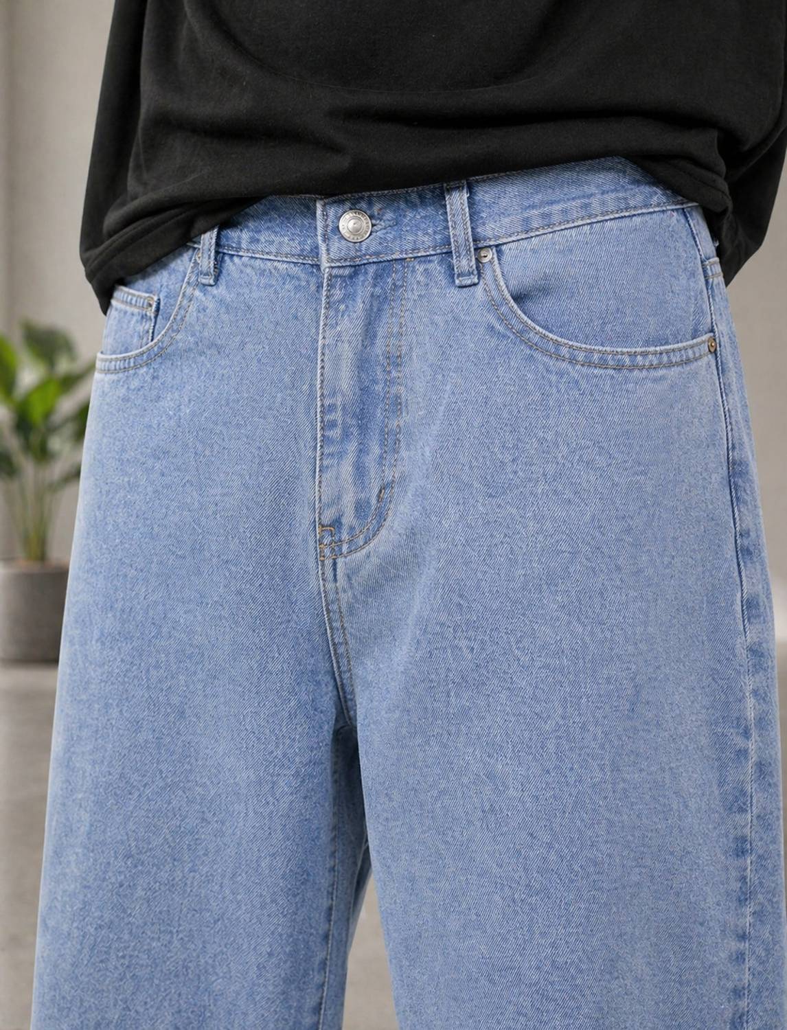 BACKENTHER Straight Fit Men Light Blue Jeans - Image 2