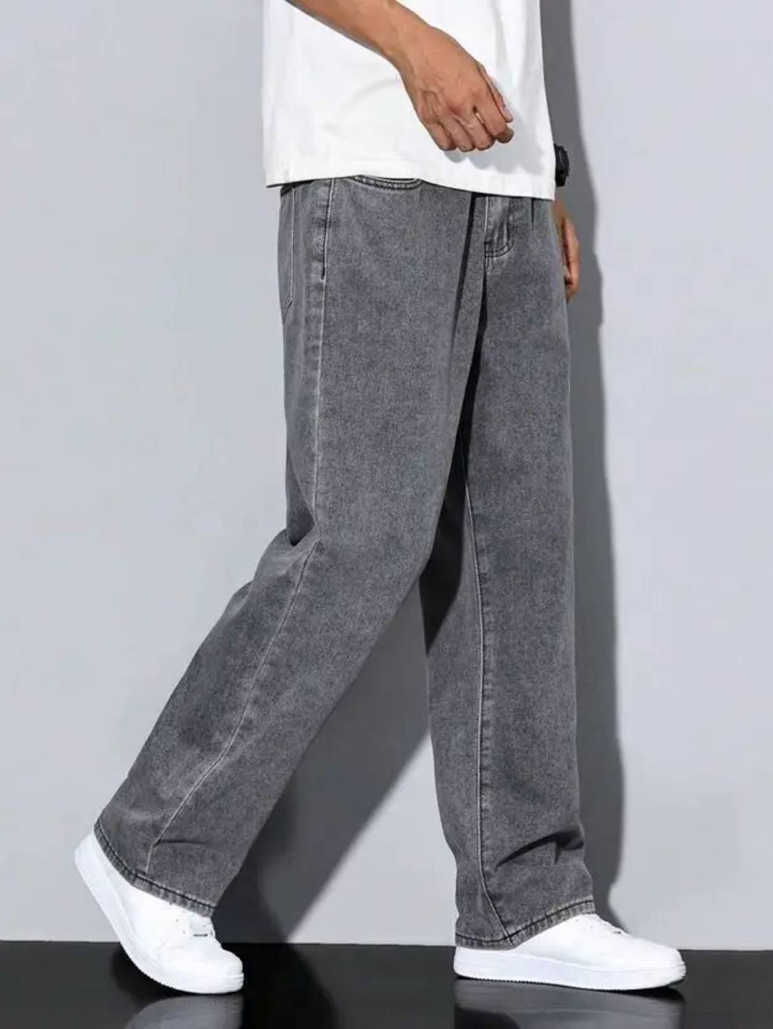 moda star Loose Fit Men Grey Jeans