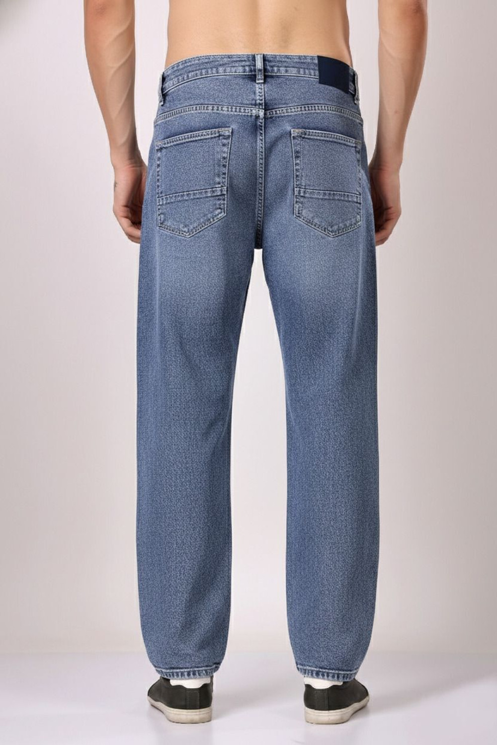 Image of ZAYSH Loose Fit Men Blue Jeans