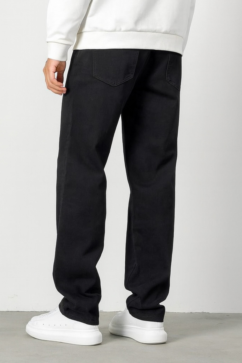 Image of CABRRR Loose Fit Men Black Jeans