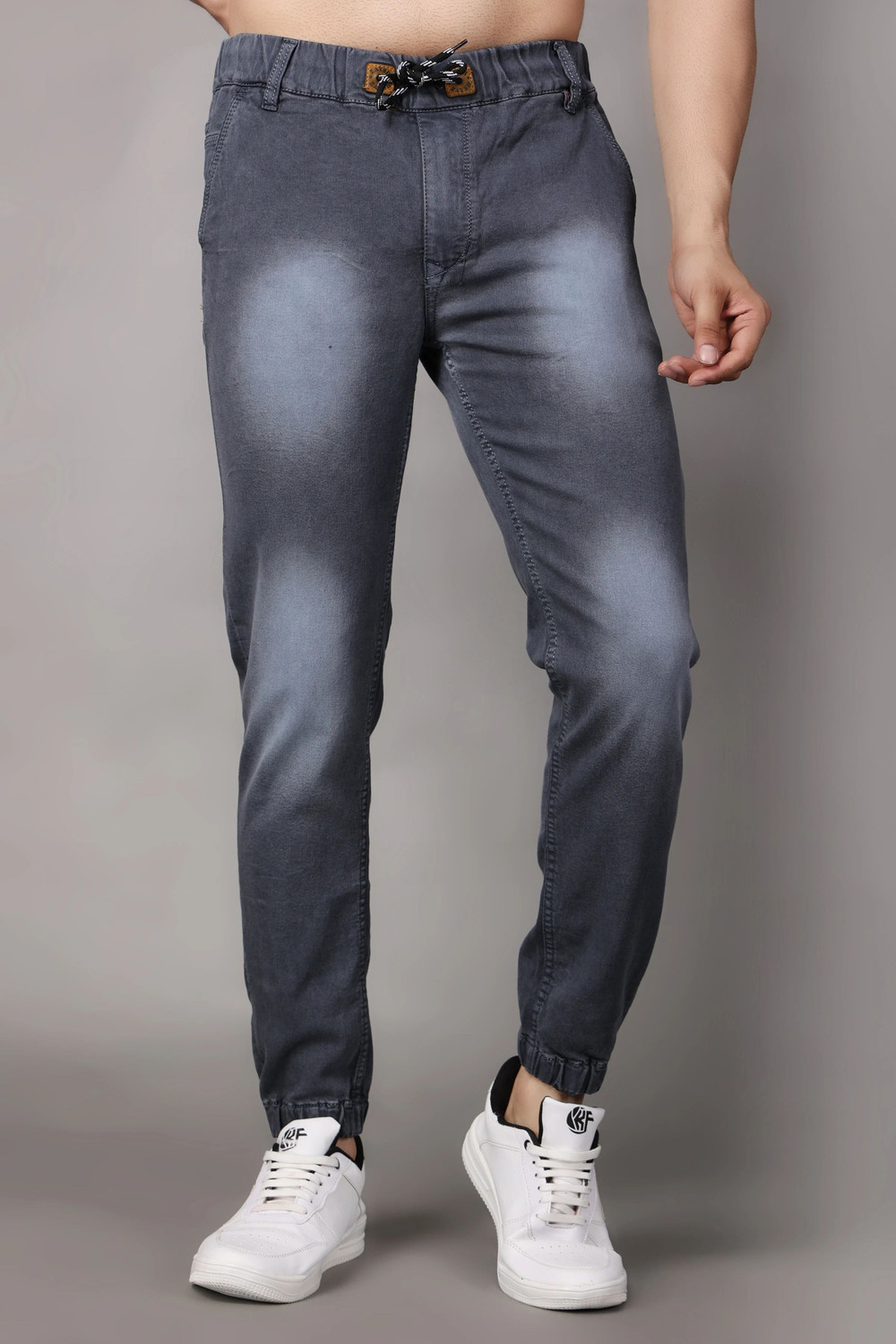 Image of ZAYSH Jogger Fit Men Grey Jeans
