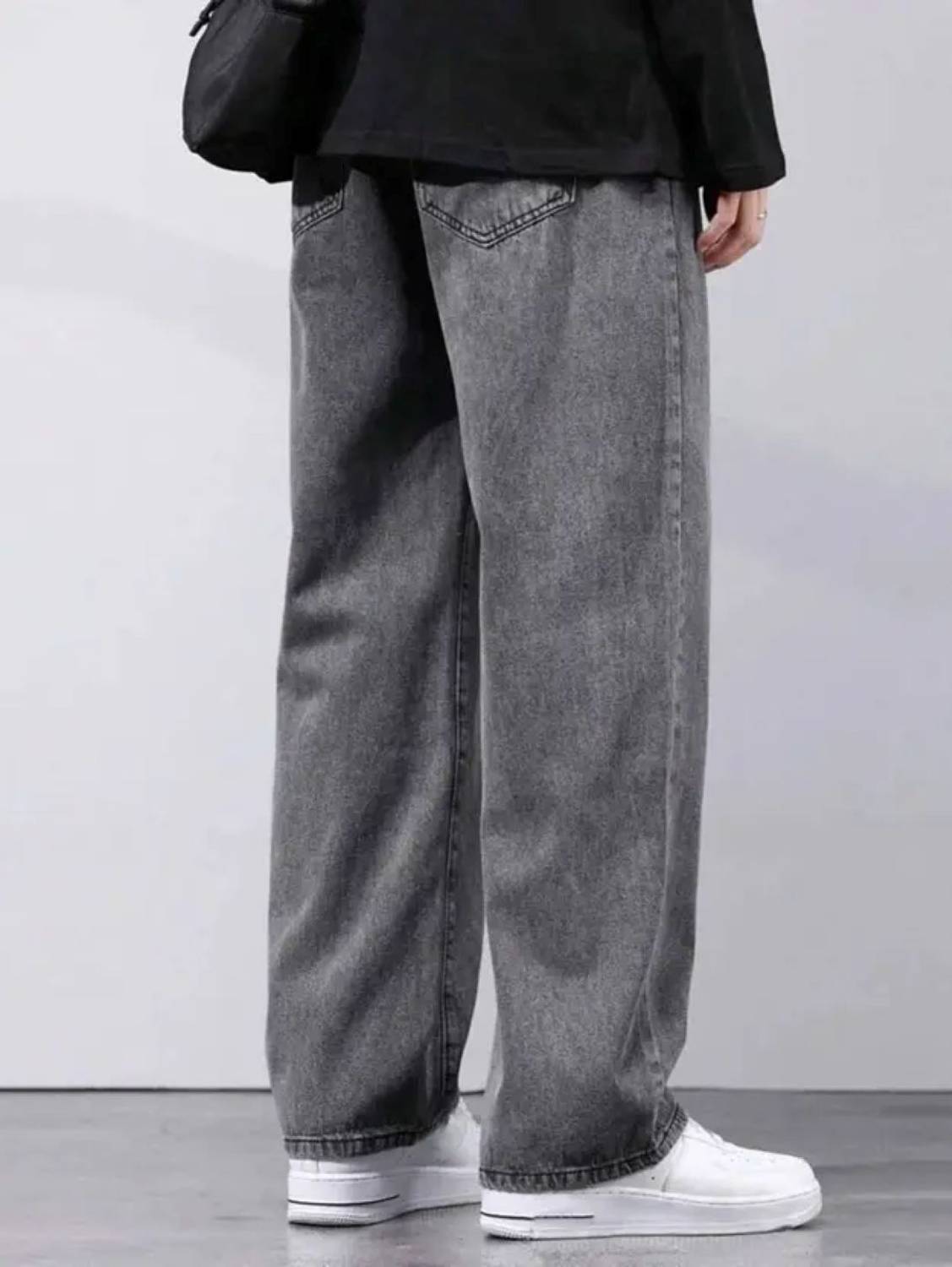comfits Loose Fit Men Grey Jeans - Image 2