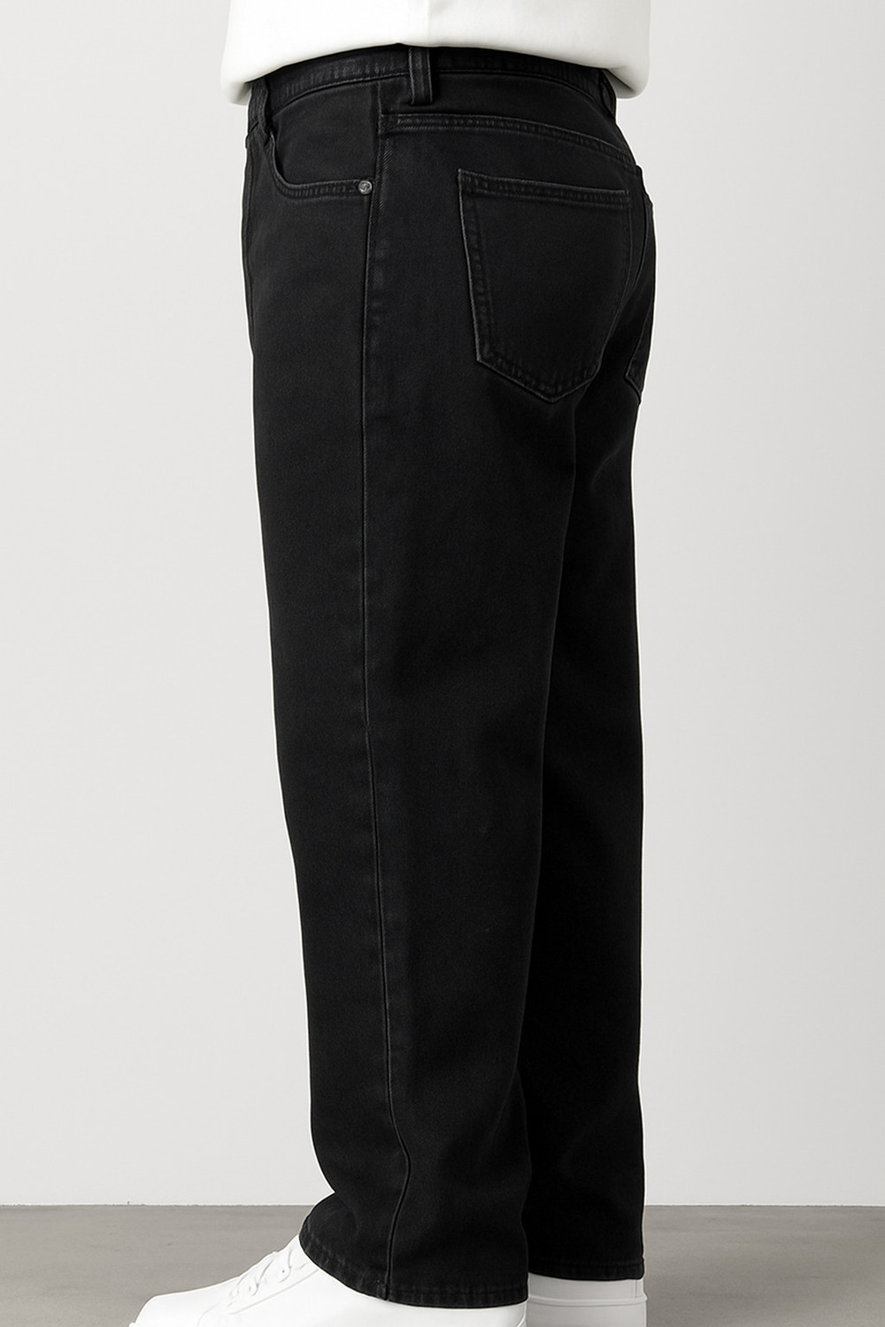 Image of CABRRR Loose Fit Men Black Jeans