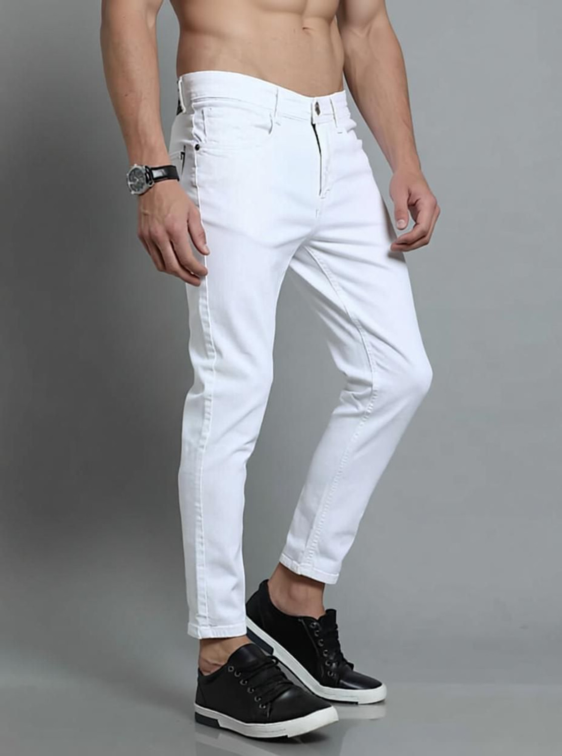 Image of hotlist Regular Men White Jeans