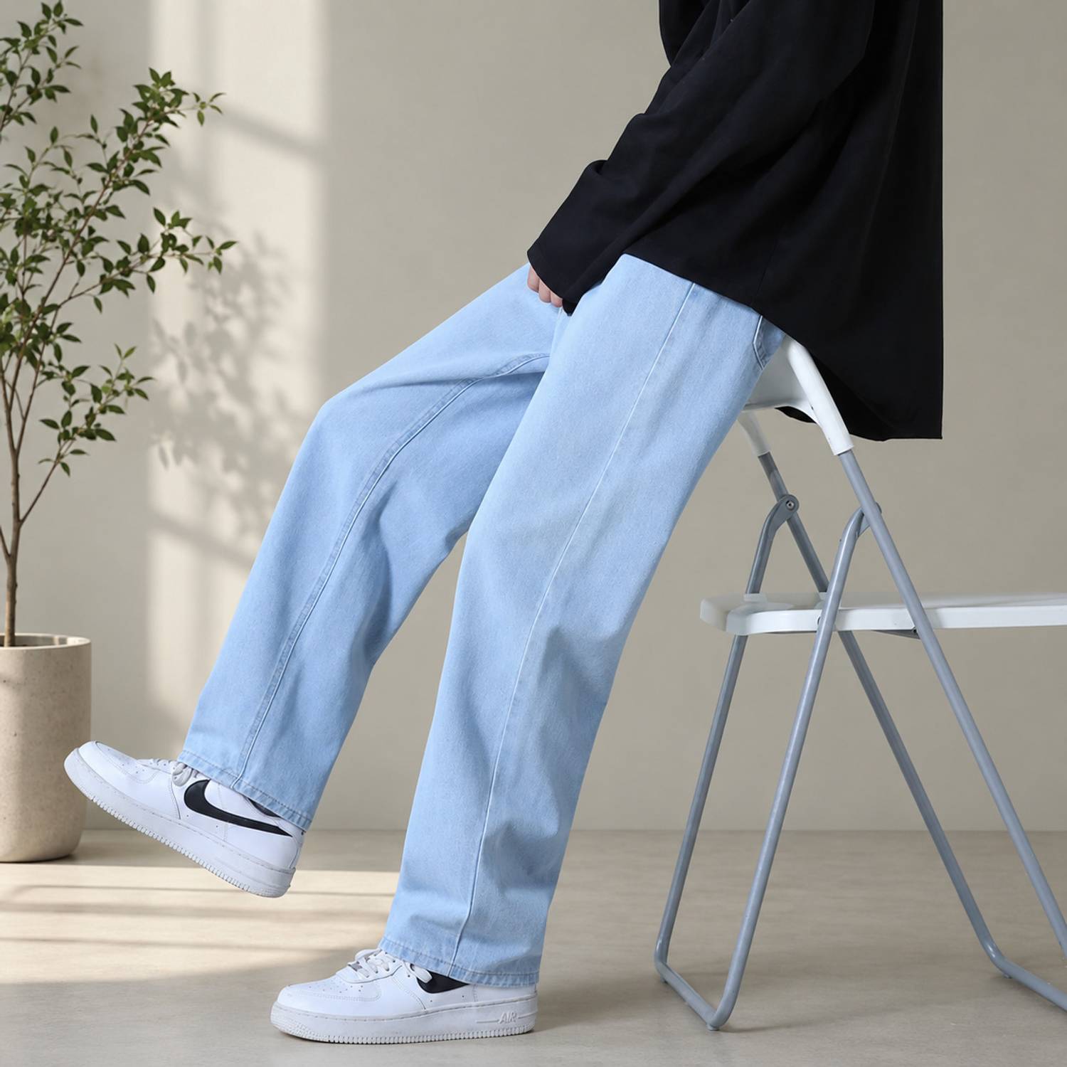 VYNTIQ Straight Fit Men Light Blue Jeans