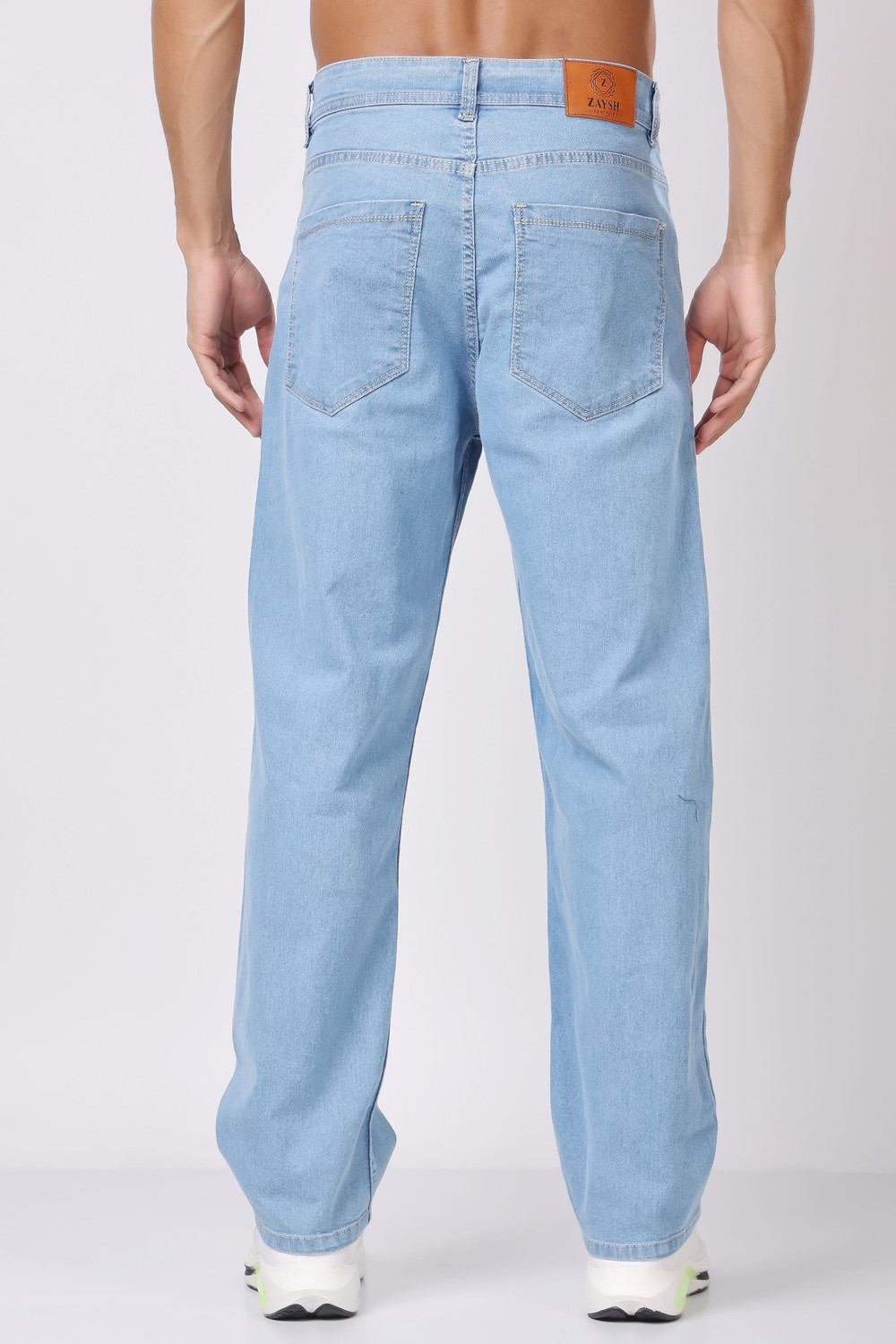 Image of ZAYSH Loose Fit Men Light Blue Jeans
