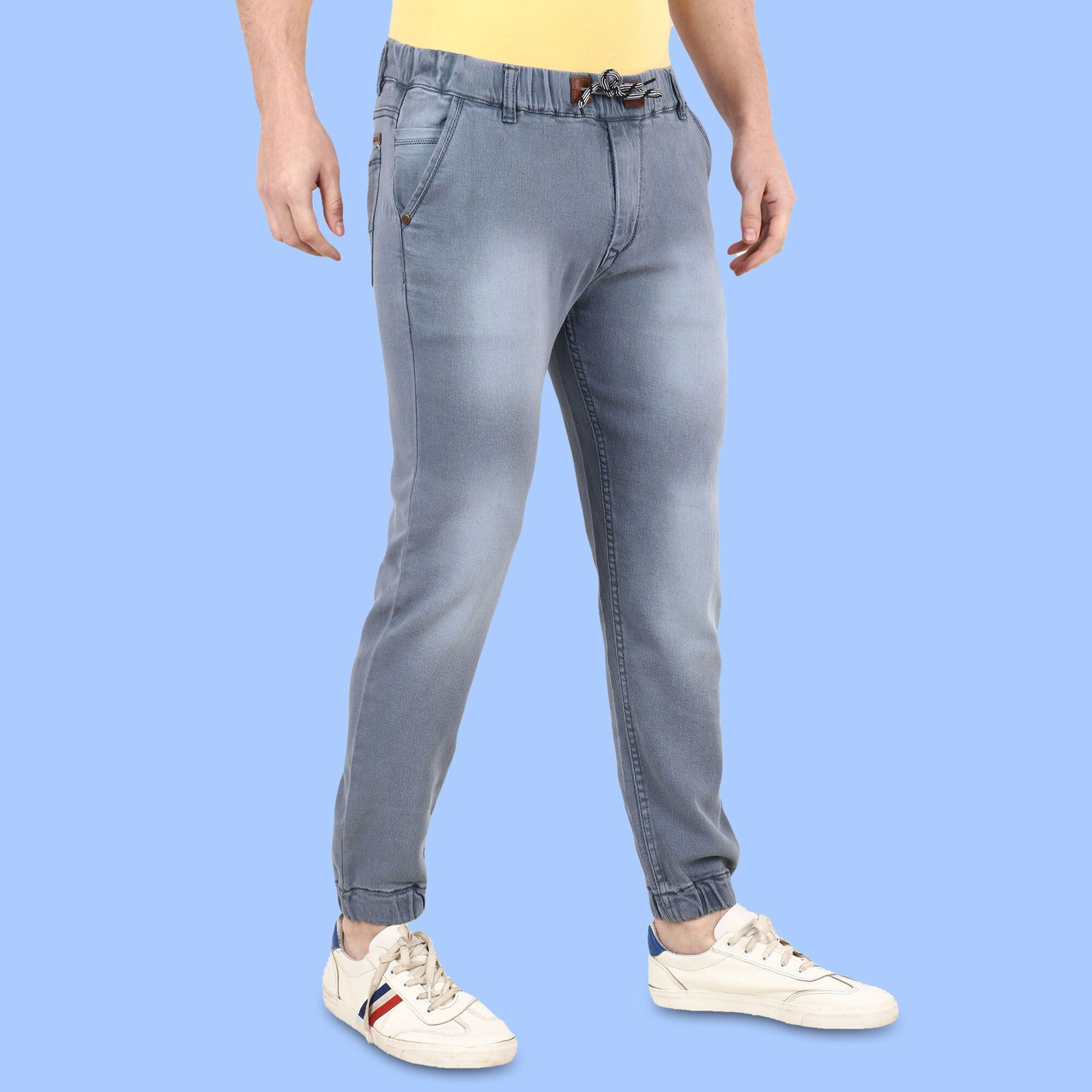 Image of ZAYSH Jogger Fit Men Grey Jeans