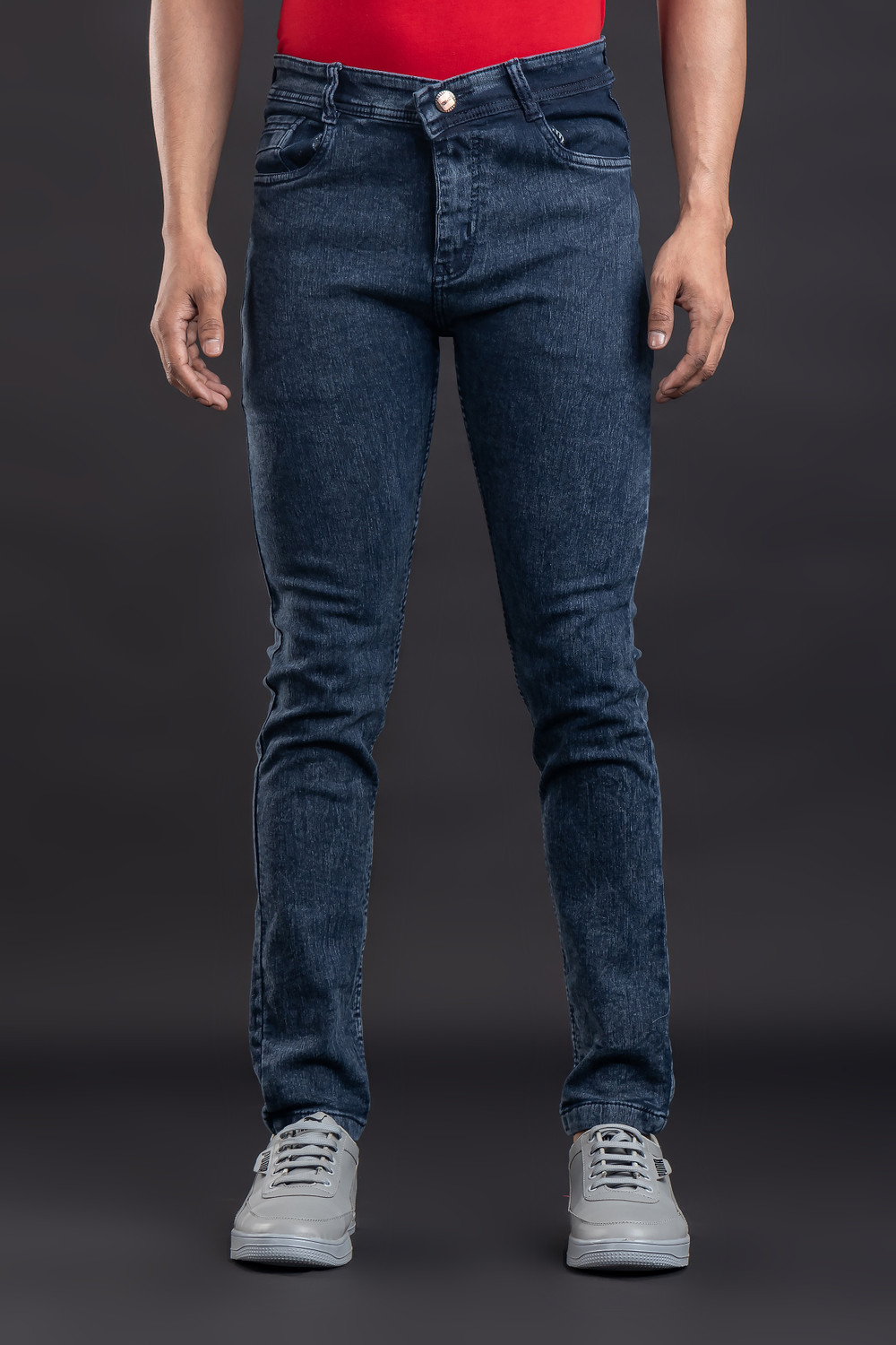 Image of METRONAUT Slim Men Dark Grey Jeans