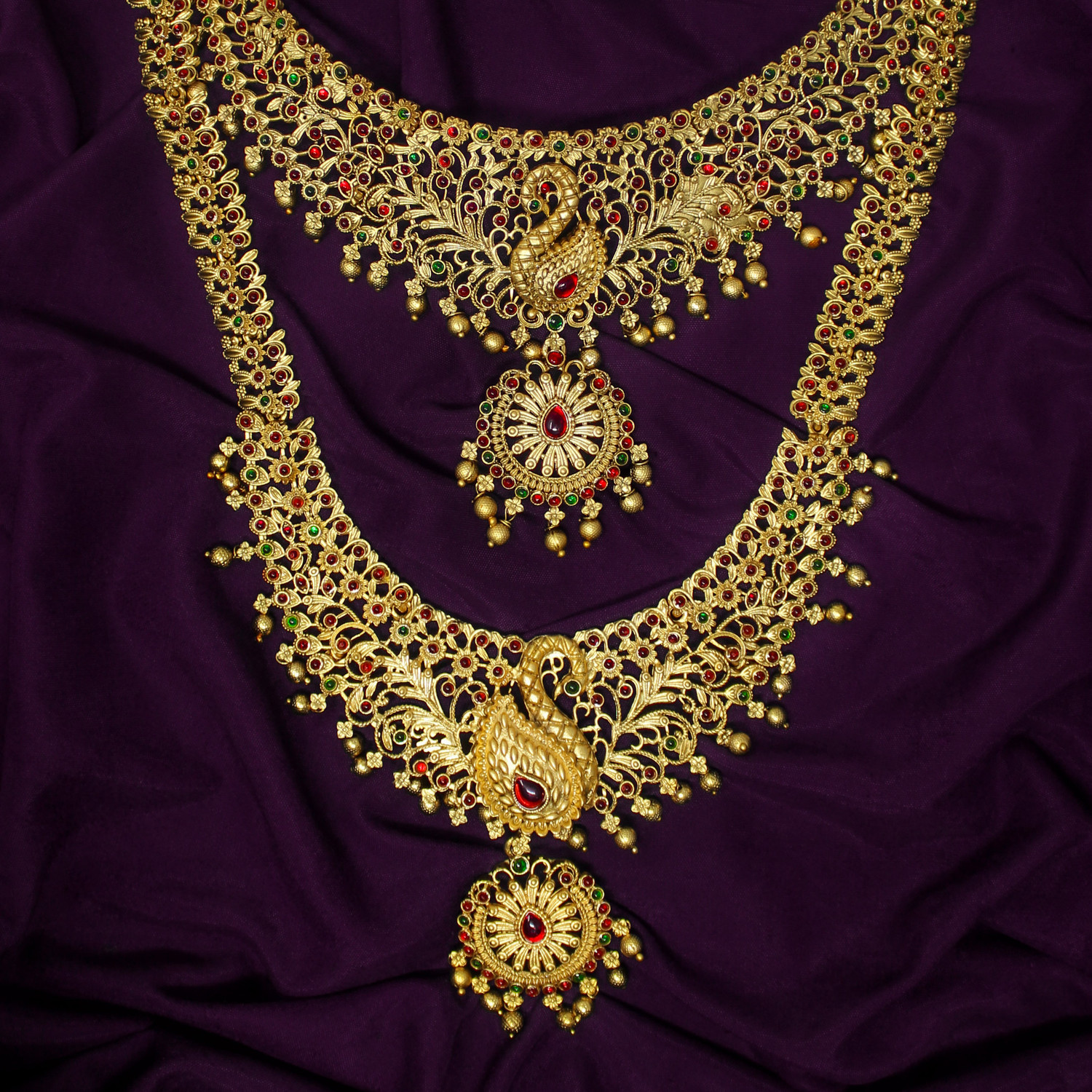 Image of Chigold Alloy Gold-plated Gold Jewellery Set