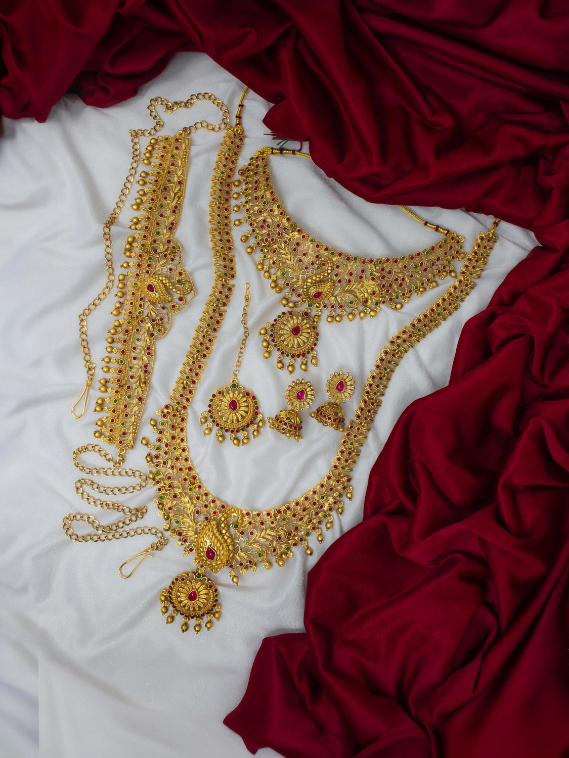 Image of Chigold Alloy Gold-plated Gold Jewellery Set