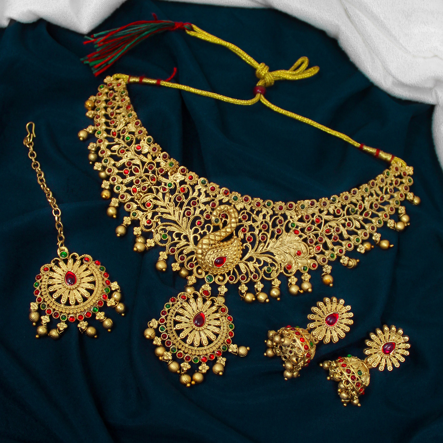 Image of Chigold Alloy Gold-plated Gold Jewellery Set