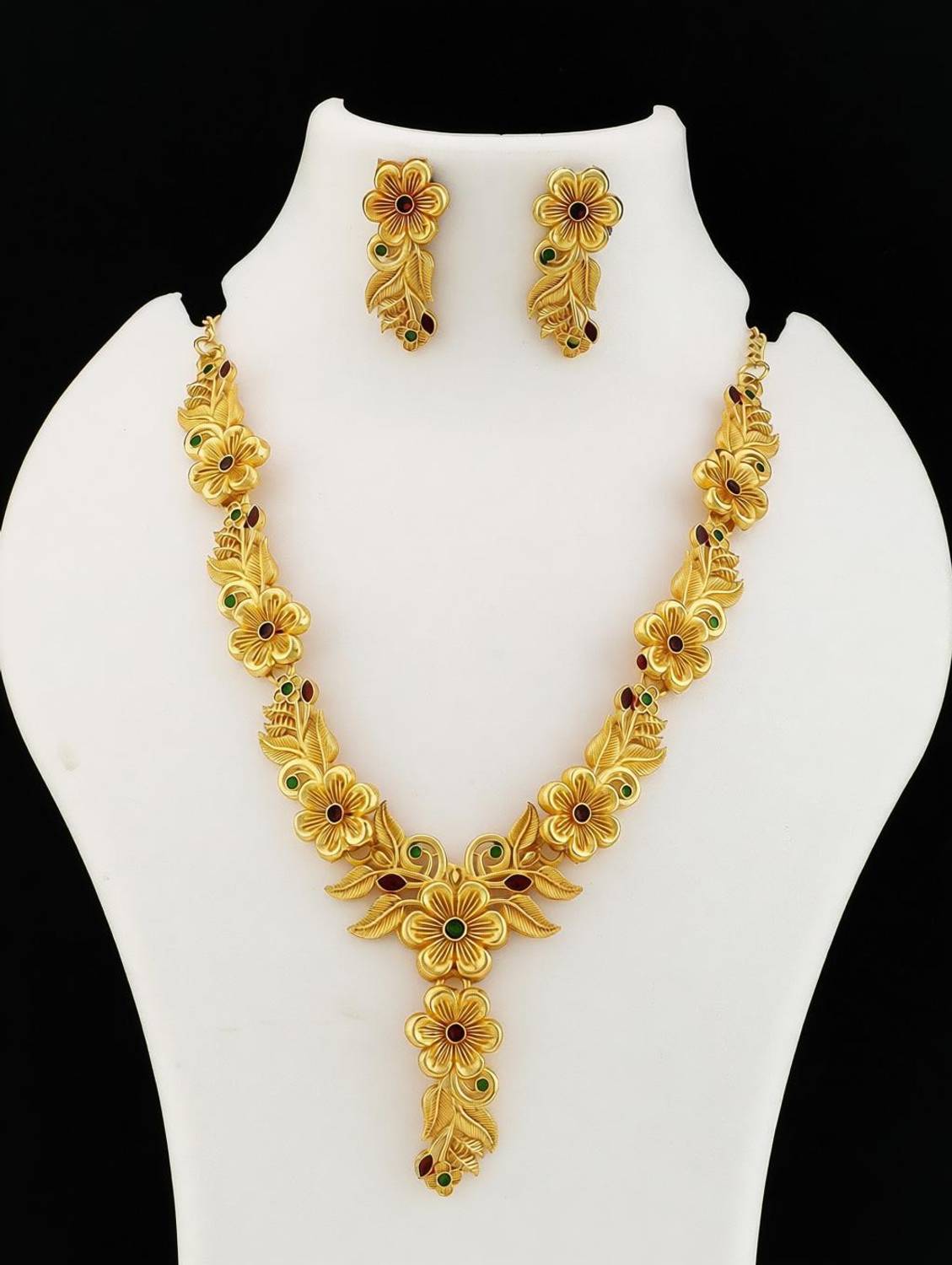 bhanu diam Alloy Gold Jewellery Set