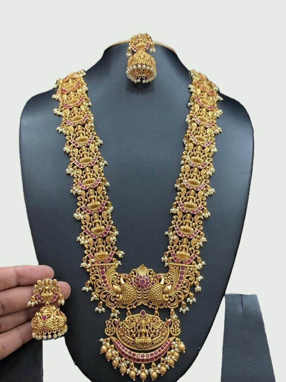 KEYMAX Alloy Gold-plated Gold Jewellery Set