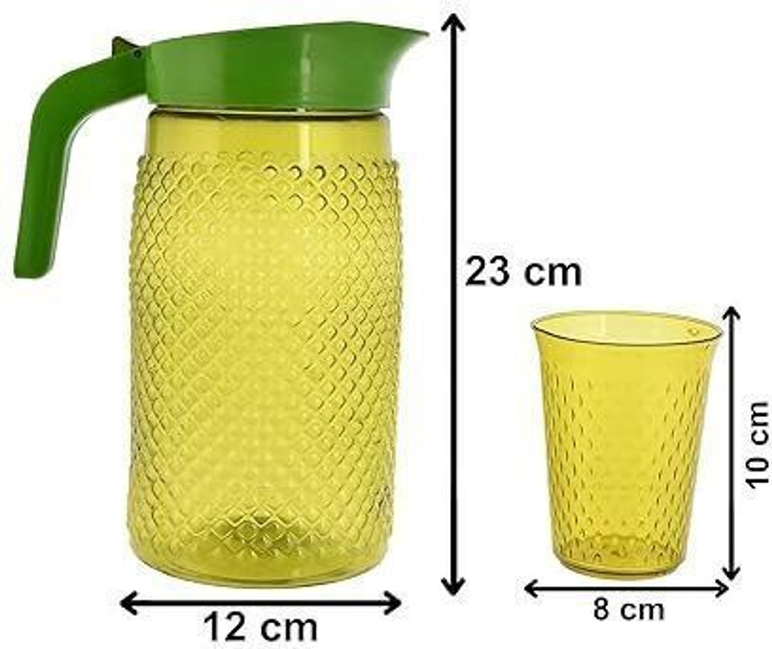 Image of Brantiq 2 Jug with Beautiful 12 Pieces Glass Set for Juice /Water Serve. Jug Glass set Jug Glass Set