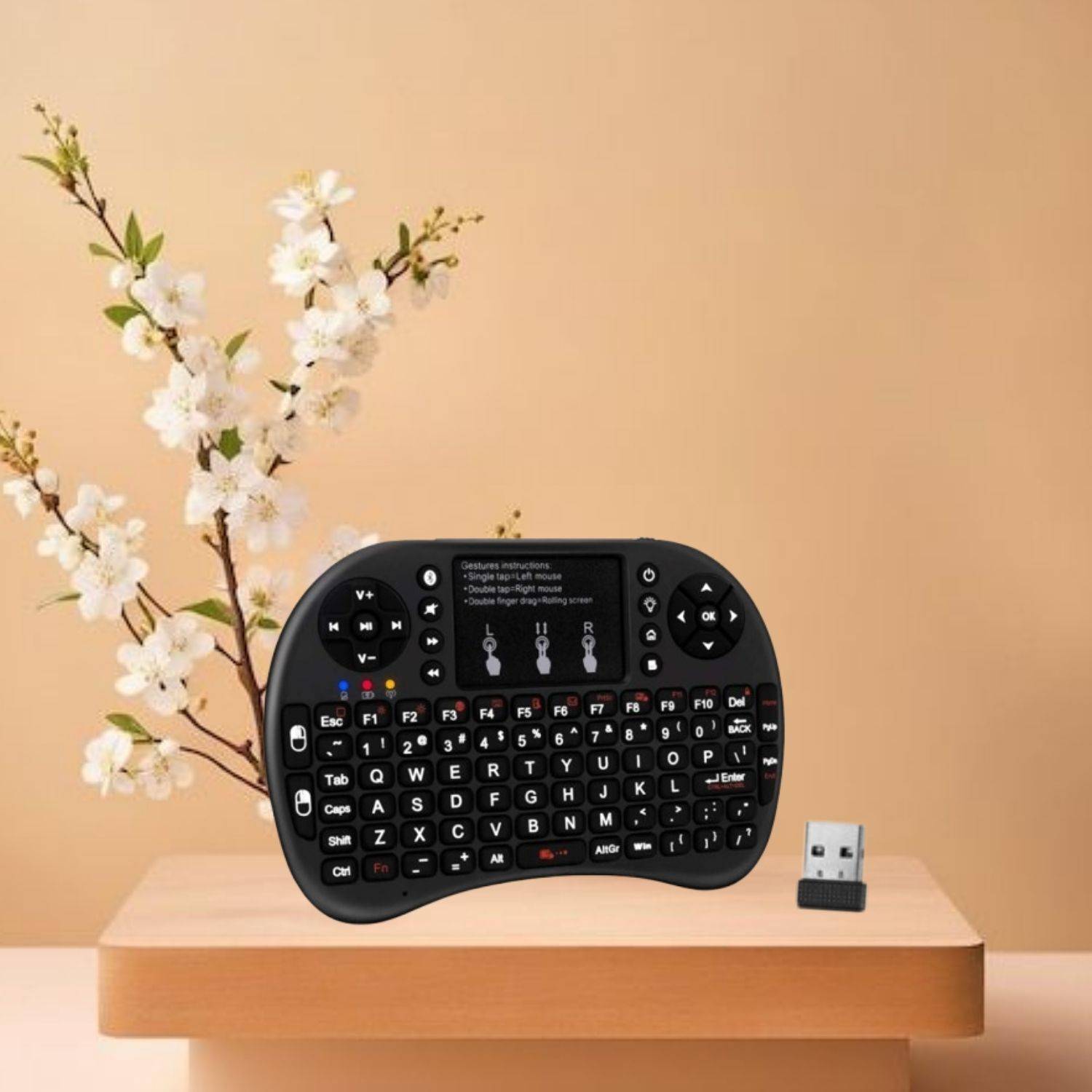 Clairbell Bluetooth (Wireless Keyboard) USB Rechargeable Keyboard