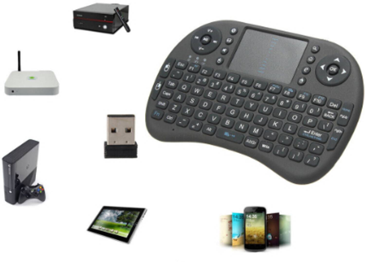 SACRO AJ_791A_MINI BACKLIGHT KEYBOARD & TOUCHPAD MOUSE WIRELESS M