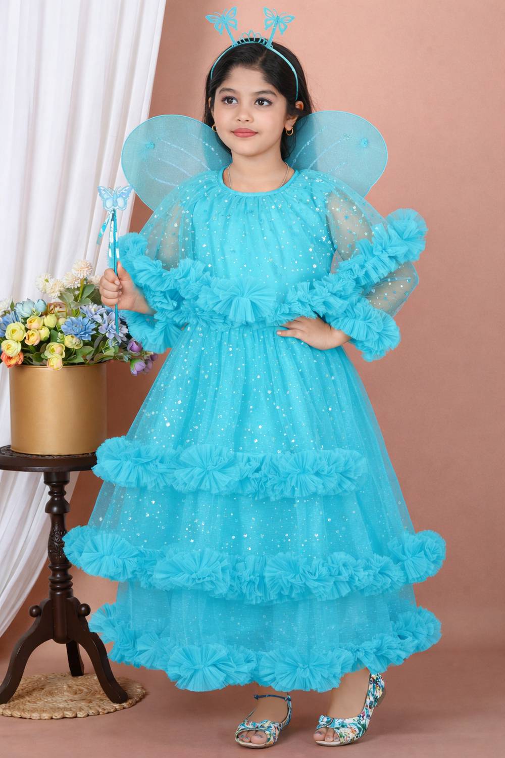 SK Textile Fairy Dress Kids Costume Wear Price in India - Buy SK